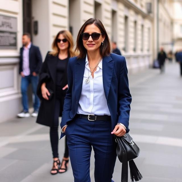 Zimowy kolorowy trend Włoszek i Brytyjek 2025: granat i czerń w roli głównej