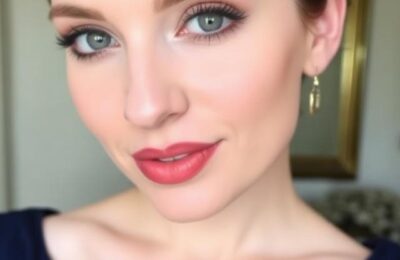 Makijaż granatowej sukienki — elegancki look na wieczór