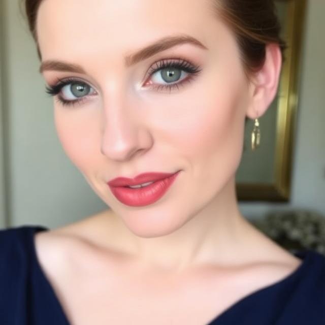 Makijaż granatowej sukienki — elegancki look na wieczór